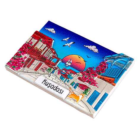 Kuşadası Temalı Myros Yöresel Polyester Magnet - 42