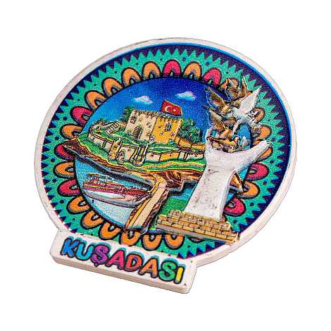 Kuşadası Temalı Myros Yöresel Polyester Magnet - 44