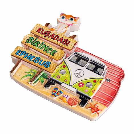 Kuşadası Temalı Myros Yöresel Polyester Magnet - 46