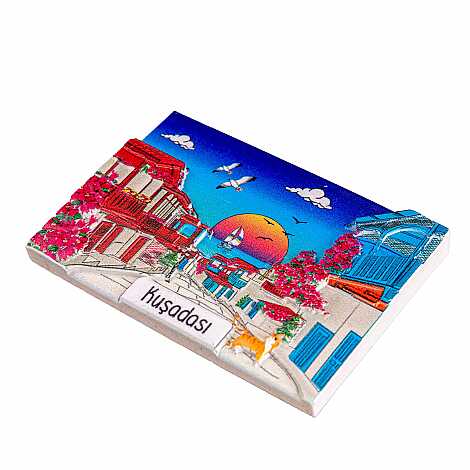 Kuşadası Temalı Myros Yöresel Polyester Magnet - 48