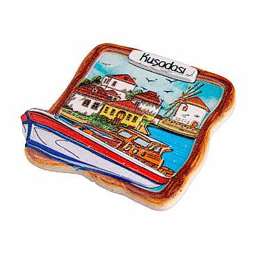 Kuşadası Temalı Myros Yöresel Polyester Magnet - 49