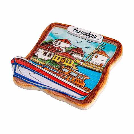 Kuşadası Temalı Myros Yöresel Polyester Magnet - 49