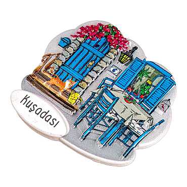 Kuşadası Temalı Myros Yöresel Polyester Magnet - 50