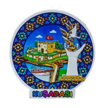 Kuşadası Themed Myros Local Polyester Refrigerator Magnet - 6