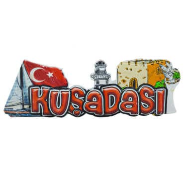Kuşadası Themed Myros Local Polyester Refrigerator Magnet - 13