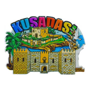 Kuşadası Themed Myros Local Polyester Refrigerator Magnet - 15
