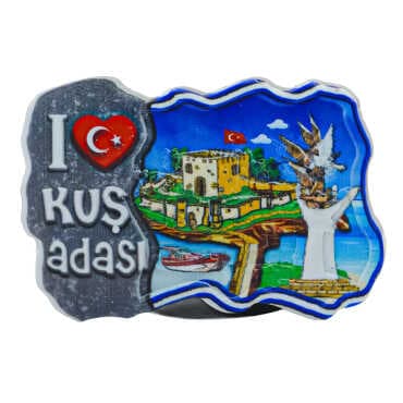 Kuşadası Themed Myros Local Polyester Refrigerator Magnet - 19