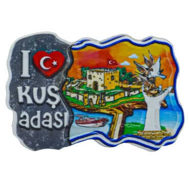 Kuşadası Themed Myros Local Polyester Refrigerator Magnet - 20