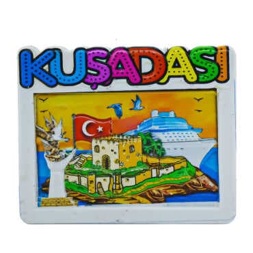 Kuşadası Themed Myros Local Polyester Refrigerator Magnet - 23