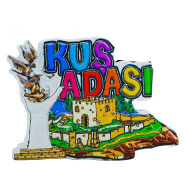 Kuşadası Themed Myros Local Polyester Refrigerator Magnet - 27