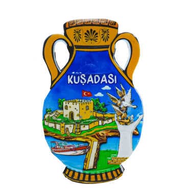 Kuşadası Themed Myros Local Polyester Refrigerator Magnet - 29