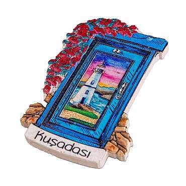 Kuşadası Themed Myros Local Polyester Refrigerator Magnet - 47