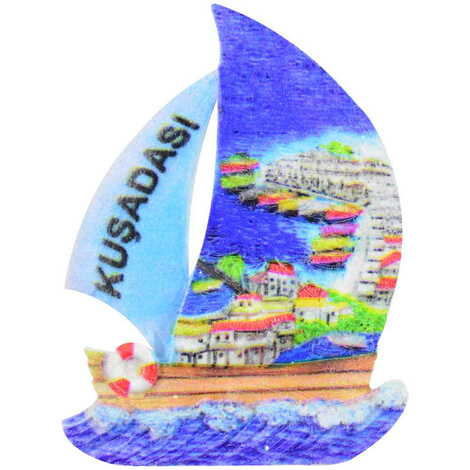 Toptan Kuşadası Temalı Polyester Uv Baskılı Magnet - 3