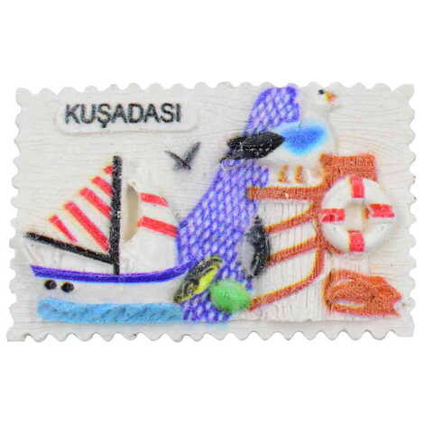 Toptan Kuşadası Temalı Polyester Uv Baskılı Magnet - 4