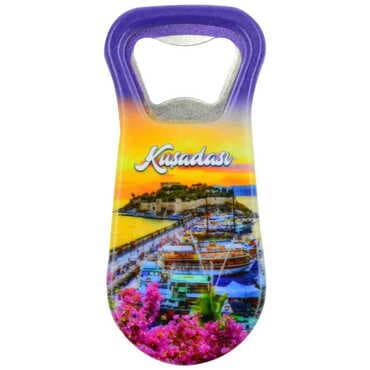 Toptan Kuşadası Temalı Uv Baskılı Açacak Magnet 95x43 mm - 4