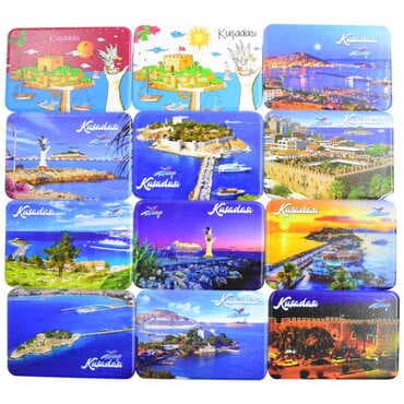 Toptan Kuşadası Temalı Uv Baskılı Magnet 80x50 mm - 3