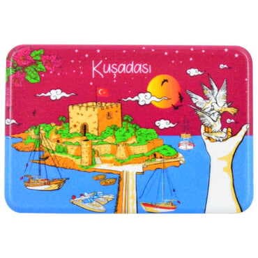 Toptan Kuşadası Temalı Uv Baskılı Magnet 80x50 mm - 7