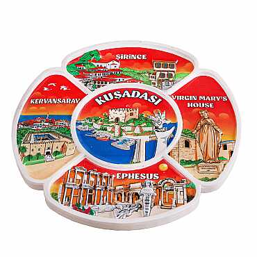 Kuşadası Temalı Uv Baskılı Polyester Tabak 15 Cm - 5
