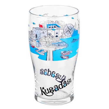 Kusadasi Themed Beer Glass - Thumbnail