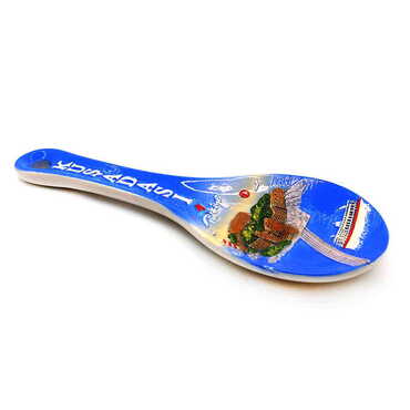 Myros - Kusadasi Themed Blue Ceramic Spoon Rest