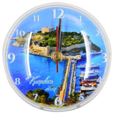 Myros - Kusadasi Themed Customised Fridge Magnet Clock