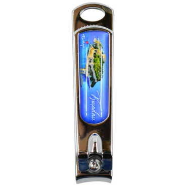 Myros - Kusadasi Themed Customised Metal Epoxy Nail Clipper 56x13x13 mm