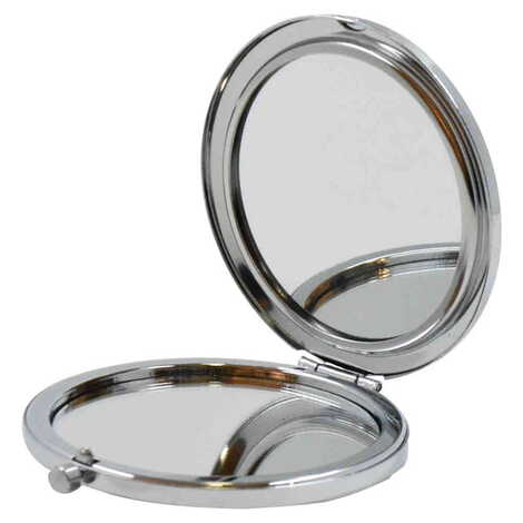 Kusadasi Themed Customised Metal Epoxy Travel Make Up Compact Mirror 70x11 mm