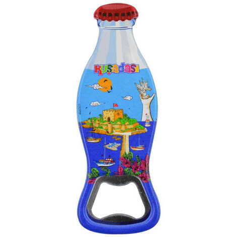 Kusadasi Themed Customised Uv Printed Coca Cola Bottle Shape Plastic Base Bottle Opener 42x120 mm - 4