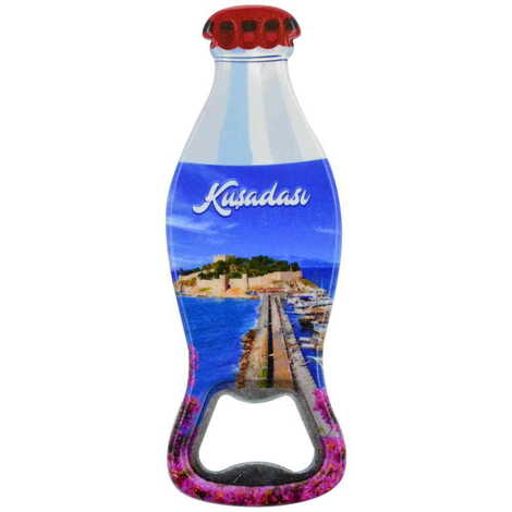 Kusadasi Themed Customised Uv Printed Coca Cola Bottle Shape Plastic Base Bottle Opener 42x120 mm - 8