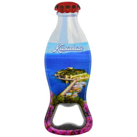 Kusadasi Themed Customised Uv Printed Coca Cola Bottle Shape Plastic Base Bottle Opener 42x120 mm - 9
