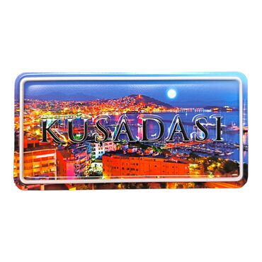 Kusadasi Themed Embossed Pvc Oppression Fridge Magnet - Thumbnail