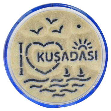 Kusadasi Themed Magic Sand Globe - Thumbnail