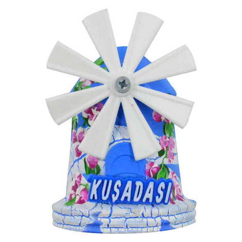 Kusadasi Themed Marine Themed Windmill Travel Fridge Magnet