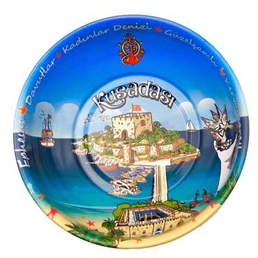 Kuşadası Themed Metal Bowl 95 mm - 2