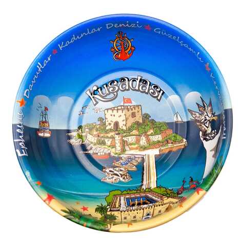 Kuşadası Themed Metal Bowl 95 mm - 2