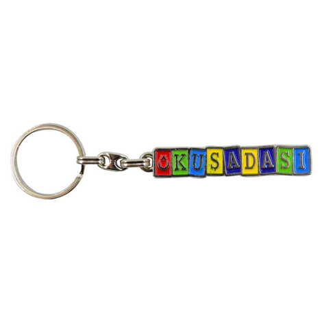 Kusadasi Themed Metal Customised Enamel Keychain