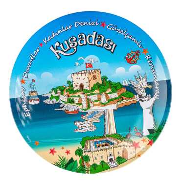 Kuşadası Themed Metal Trivet - Myros