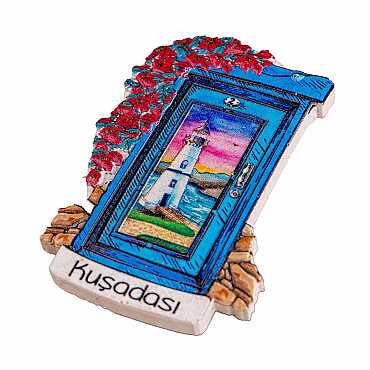 Kuşadası Themed Myros Local Polyester Refrigerator Magnet - 47