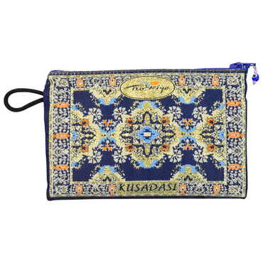 Kusadasi Themed Turkish Woven Purse 100x155 mm - Thumbnail