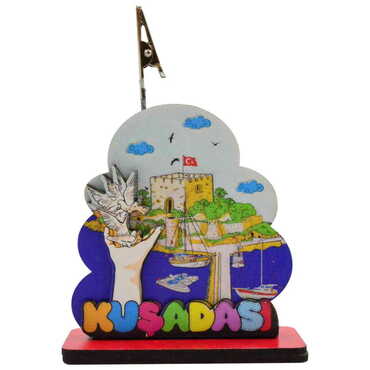 Myros - Kusadasi Themed Wooden Customised Paper Clip