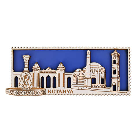 Kütahya Themed 3D Picture Wooden Refrigerator Magnet - 4