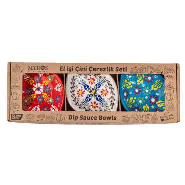 Lace Design Triple Boxed Leaf Snack Bowl - Myros