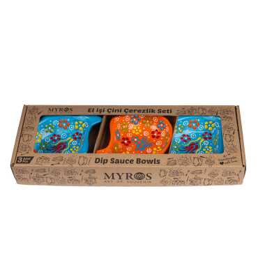 Lace Design Triple Fish Snack Bowl - 5