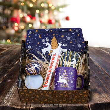 Toptan Lacivert Hello Winter Hediye Kutusu - Standart - 3