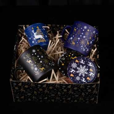 Lacivert Kış Büyüsü Hediye Kutusu - Myros