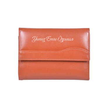 Myros - Leather Tabac Wallet for Women