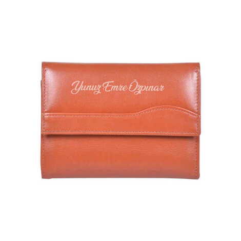 Leather Tabac Wallet for Women