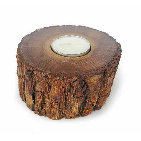 Log Candle Holder 3Cm - 1