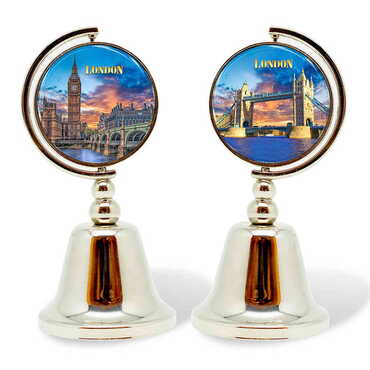 Myros - London Themed Collectible Souvenir Metal Bell 44x90 mm