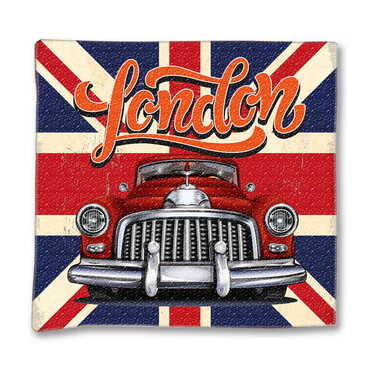 London Themed Customised Digital Printed Cushion 400x400 mm - Thumbnail